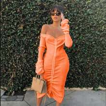 Load image into Gallery viewer, Off Shoulder Dress